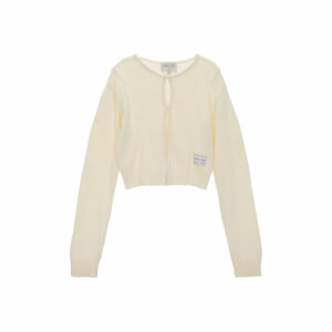 HOOK KNIT CARDIGAN IN IVORY